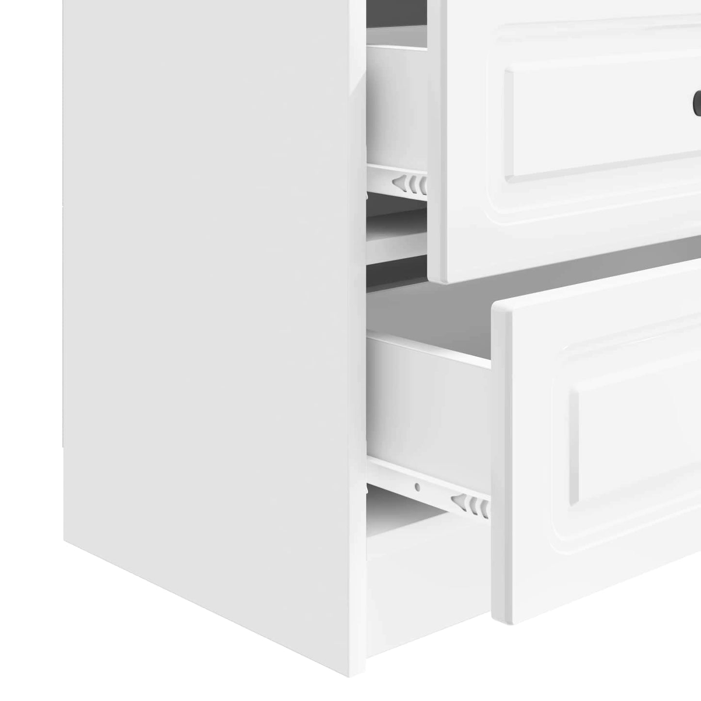 Bedside Cabinet High Gloss White 62 x 34.5 x 44.5 cm