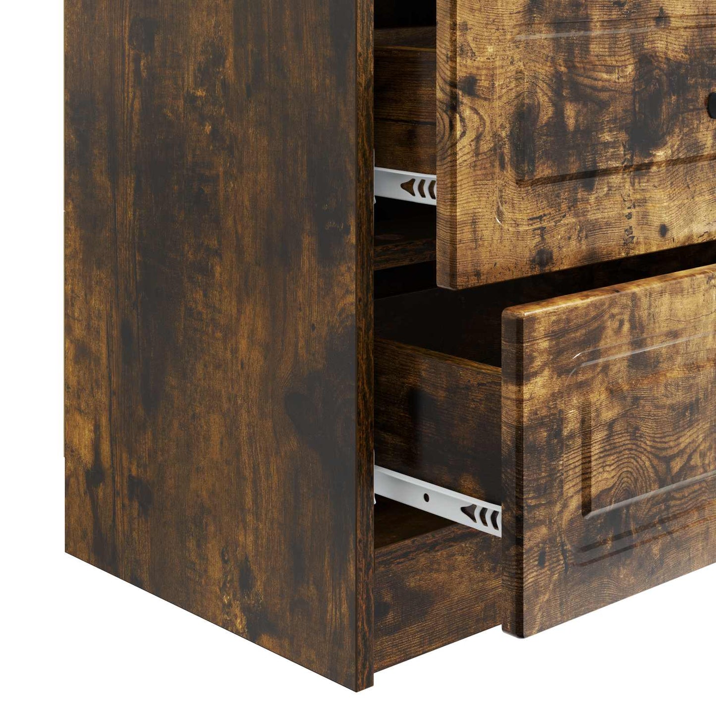 Bedside Cabinet Smoked Oak 62 x 34.5 x 44.5 cm Engineered Wood