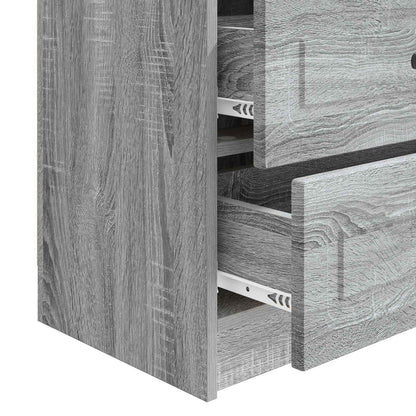 Bedside Cabinet Grey Sonoma 62 x 34.5 x 44.5 cm Engineered Wood