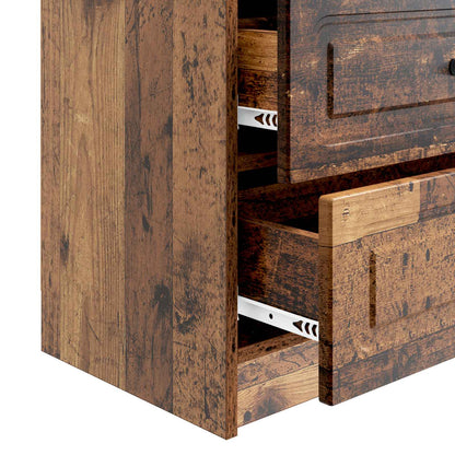 Bedside Cabinet Old Wood 62 x 34.5 x 44.5 cm Engineered Wood