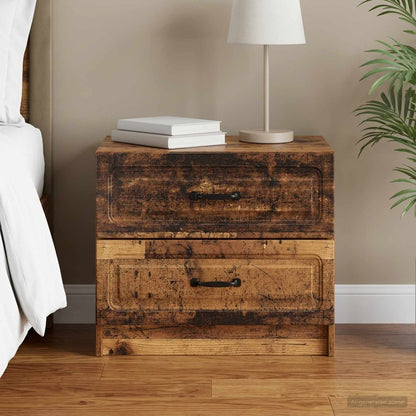 Bedside Cabinet Old Wood 62 x 34.5 x 44.5 cm Engineered Wood