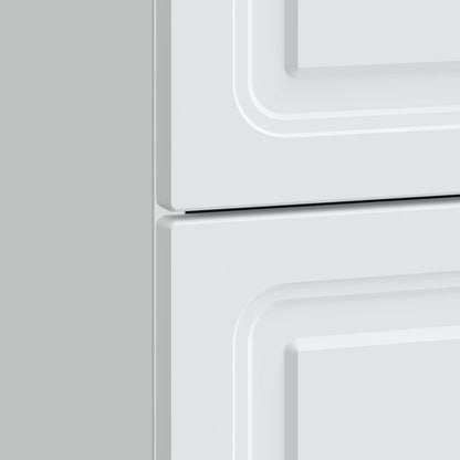 Bedside Cabinet White 43 x 41 x 63.5 cm Engineered Wood