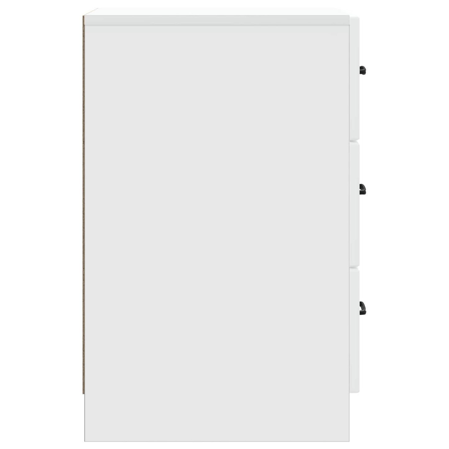 Bedside Cabinet White 43 x 41 x 63.5 cm Engineered Wood