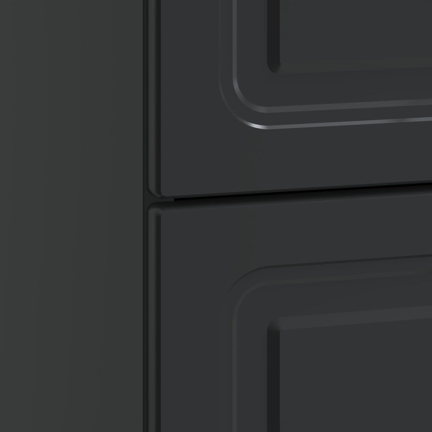 Bedside Cabinet Black 43 x 41 x 63.5 cm Engineered Wood