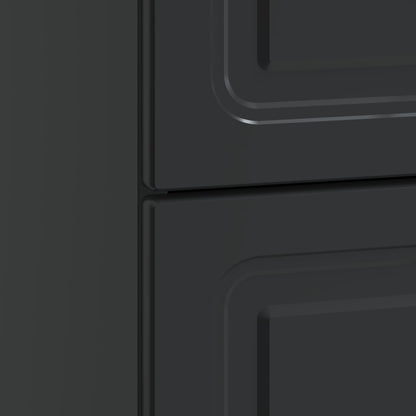 Bedside Cabinet Black 43 x 41 x 63.5 cm Engineered Wood