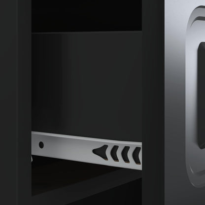 Bedside Cabinet Black 43 x 41 x 63.5 cm Engineered Wood