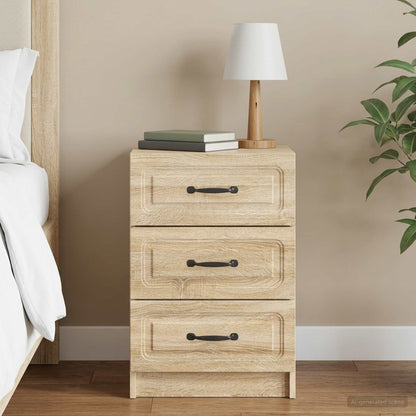Bedside Cabinet Sonoma Oak 43 x 41 x 63.5 cm Engineered Wood