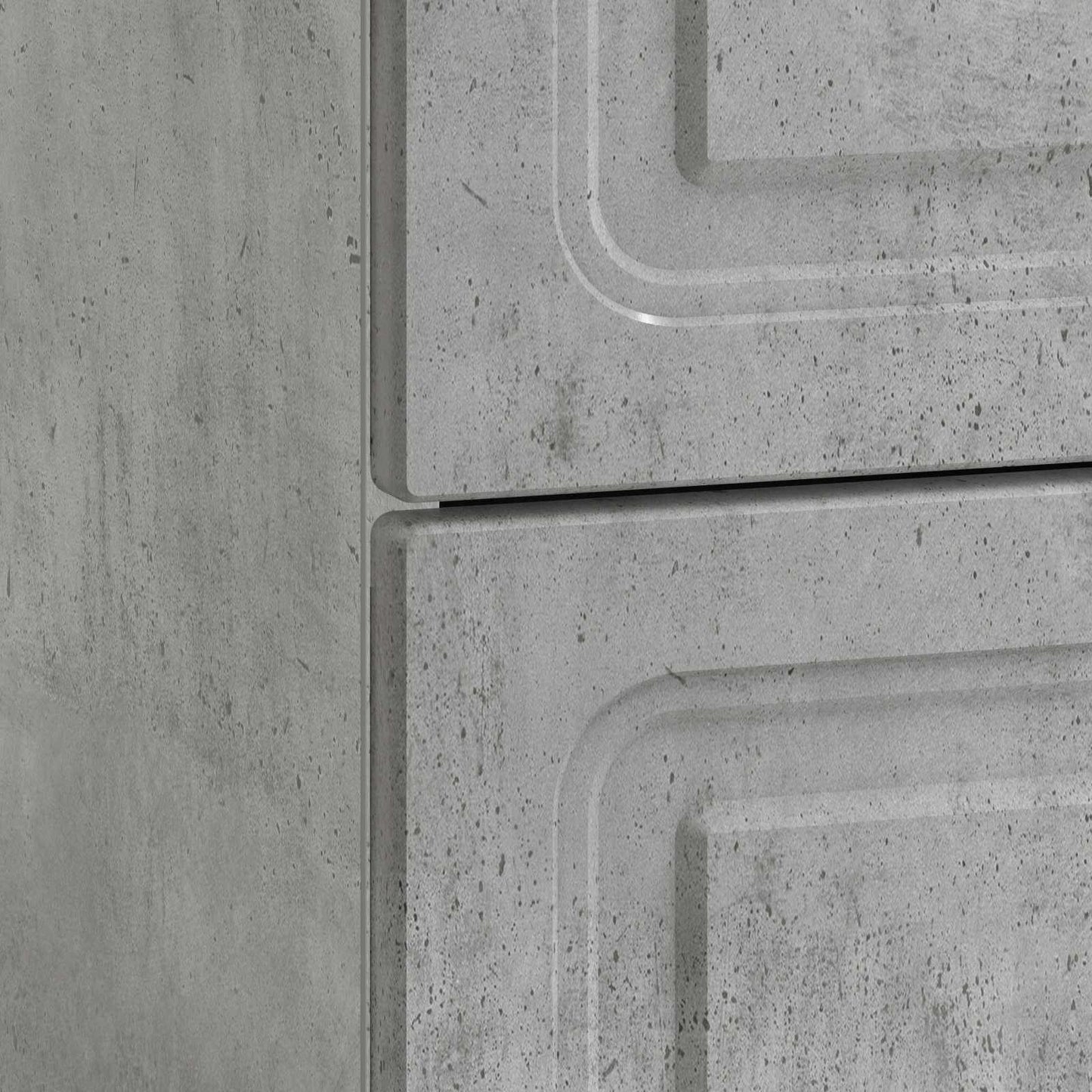 Bedside Cabinet Concrete Grey 43 x 41 x 63.5 cm Engineered Wood