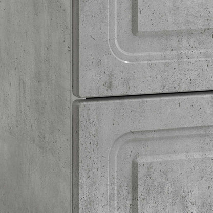 Bedside Cabinet Concrete Grey 43 x 41 x 63.5 cm Engineered Wood