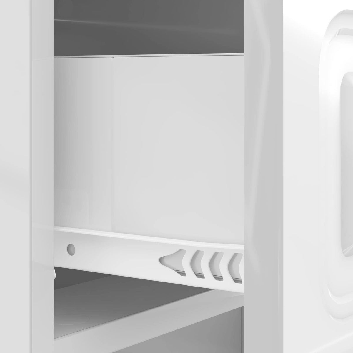 Bedside Cabinet High Gloss White 43 x 41 x 63.5 cm