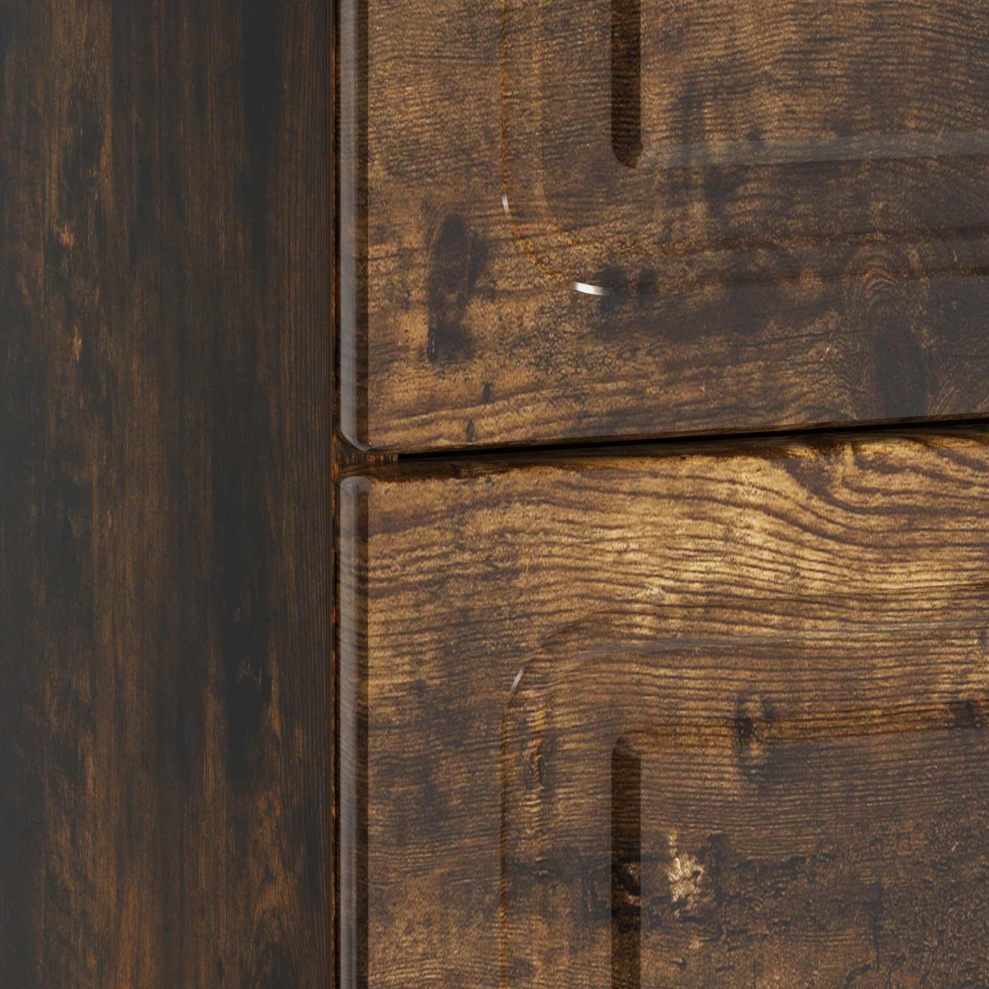 Bedside Cabinet Smoked Oak 43 x 41 x 63.5 cm Engineered Wood
