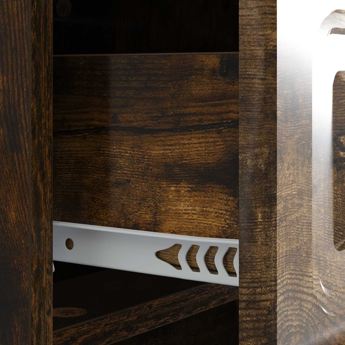 Bedside Cabinet Smoked Oak 43 x 41 x 63.5 cm Engineered Wood