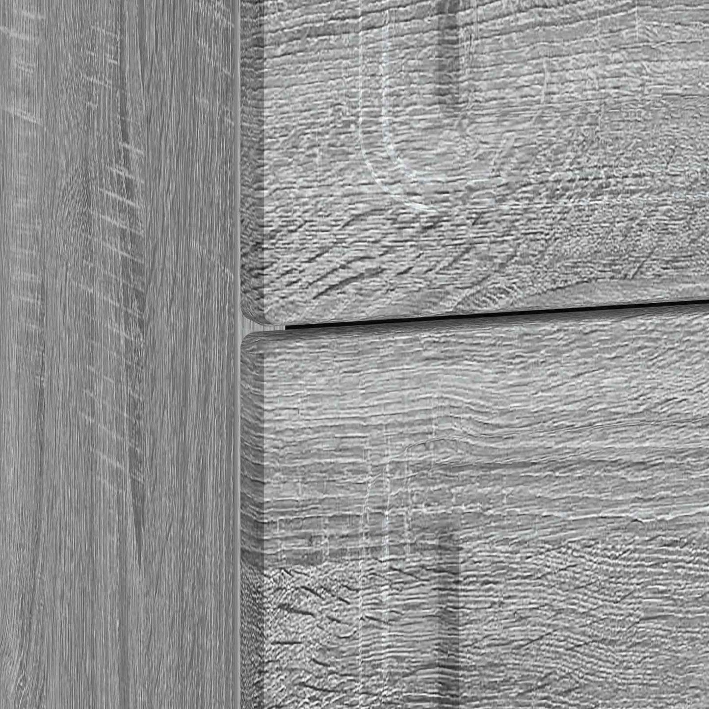 Bedside Cabinet Grey Sonoma 43 x 41 x 63.5 cm Engineered Wood