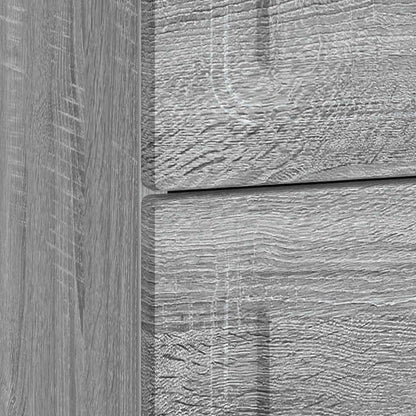Bedside Cabinet Grey Sonoma 43 x 41 x 63.5 cm Engineered Wood