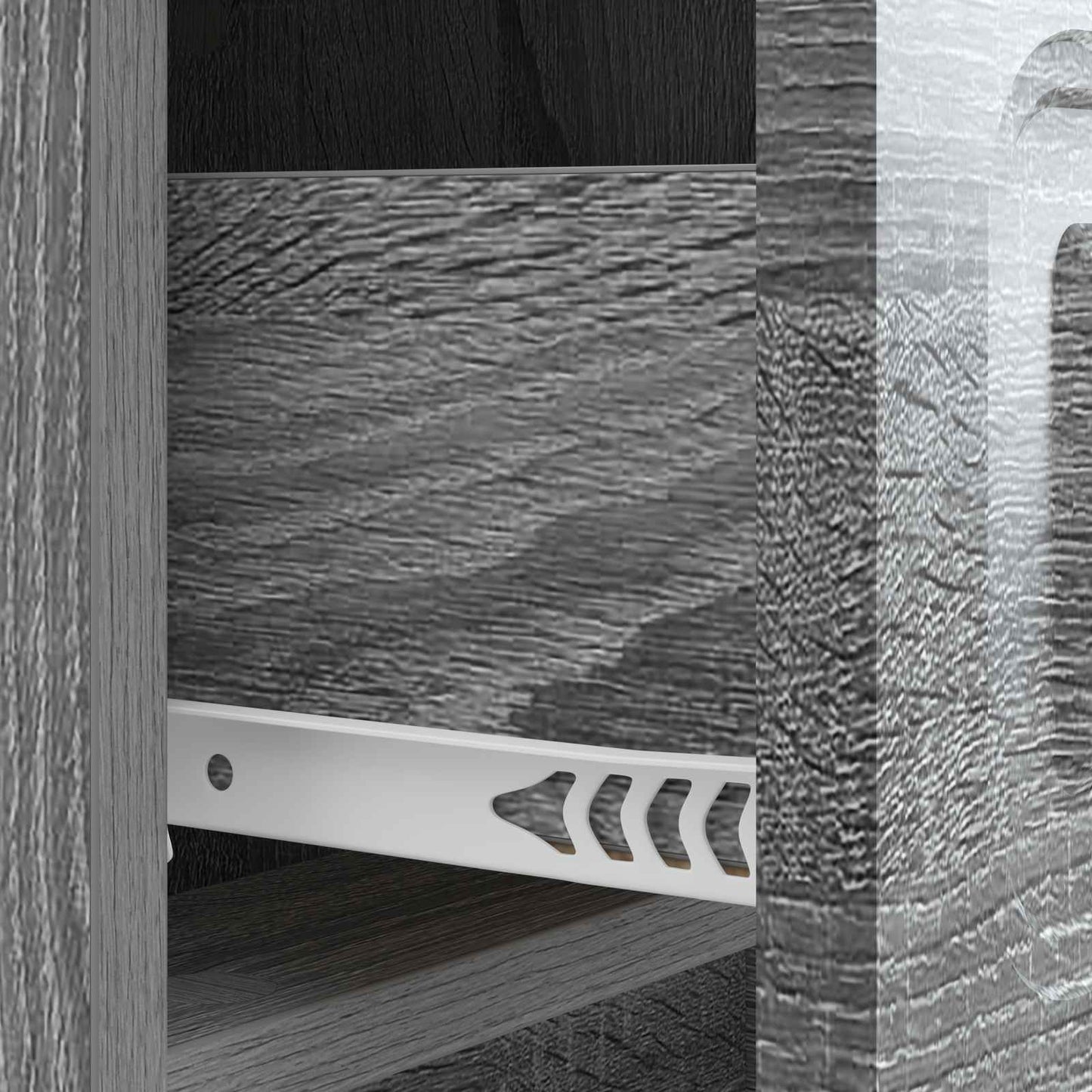Bedside Cabinet Grey Sonoma 43 x 41 x 63.5 cm Engineered Wood