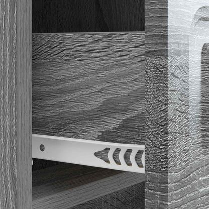 Bedside Cabinet Grey Sonoma 43 x 41 x 63.5 cm Engineered Wood