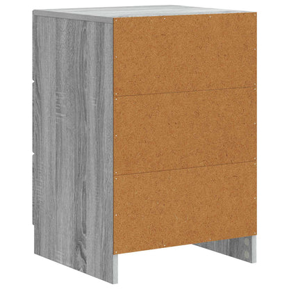 Bedside Cabinet Grey Sonoma 43 x 41 x 63.5 cm Engineered Wood