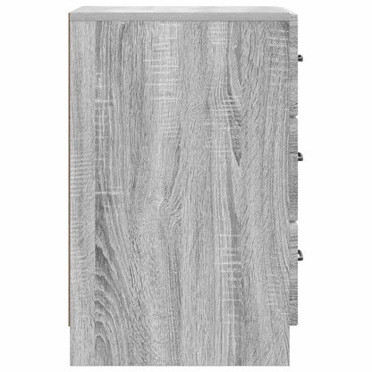Bedside Cabinet Grey Sonoma 43 x 41 x 63.5 cm Engineered Wood