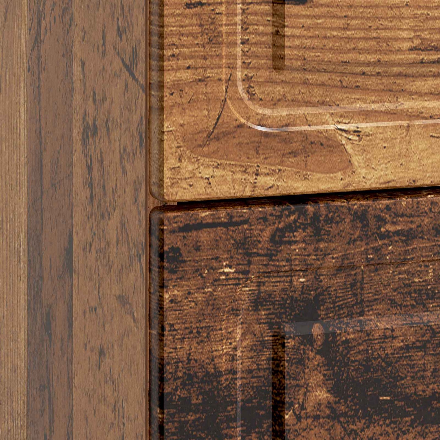 Bedside Cabinet Old Wood 43 x 41 x 63.5 cm Engineered Wood