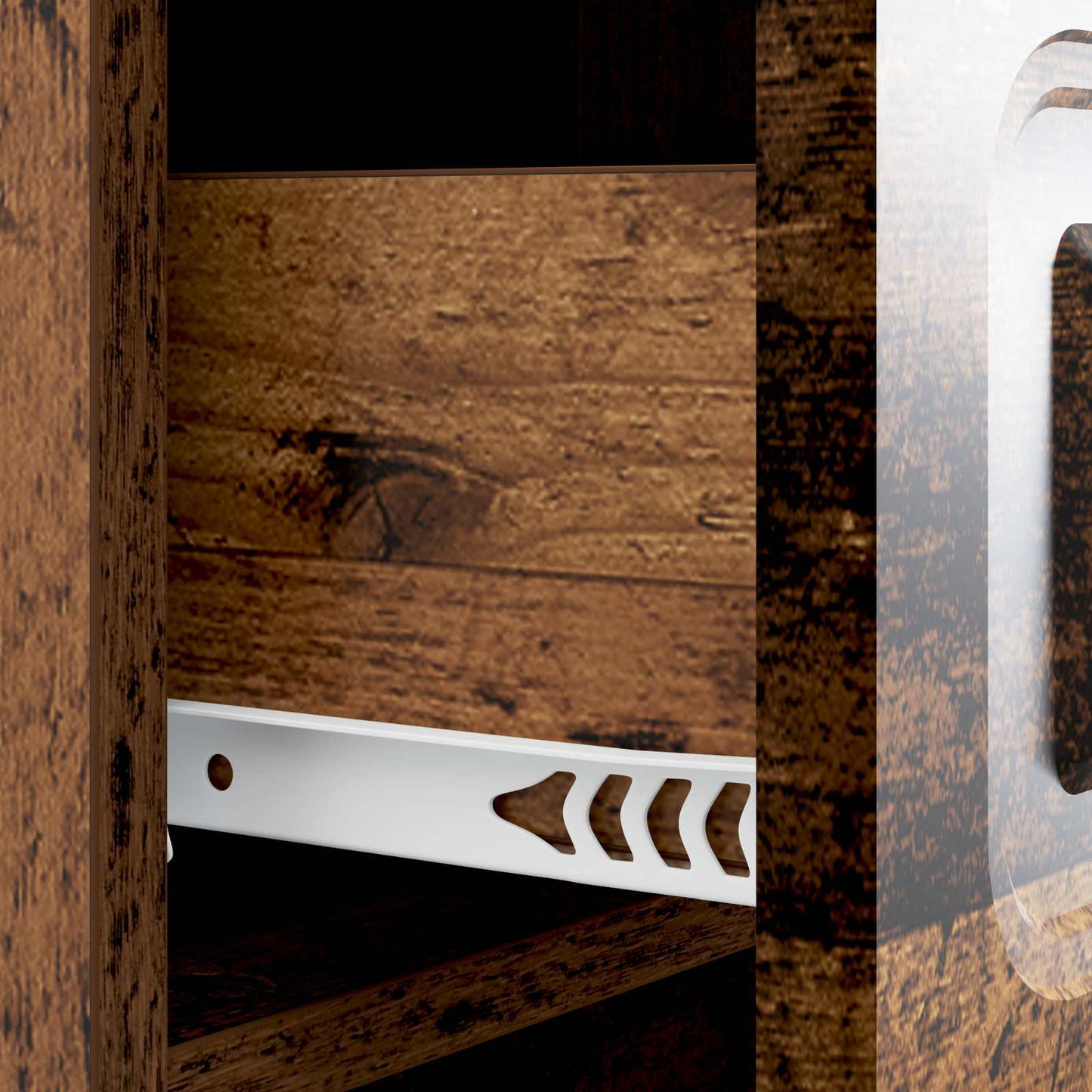 Bedside Cabinet Old Wood 43 x 41 x 63.5 cm Engineered Wood