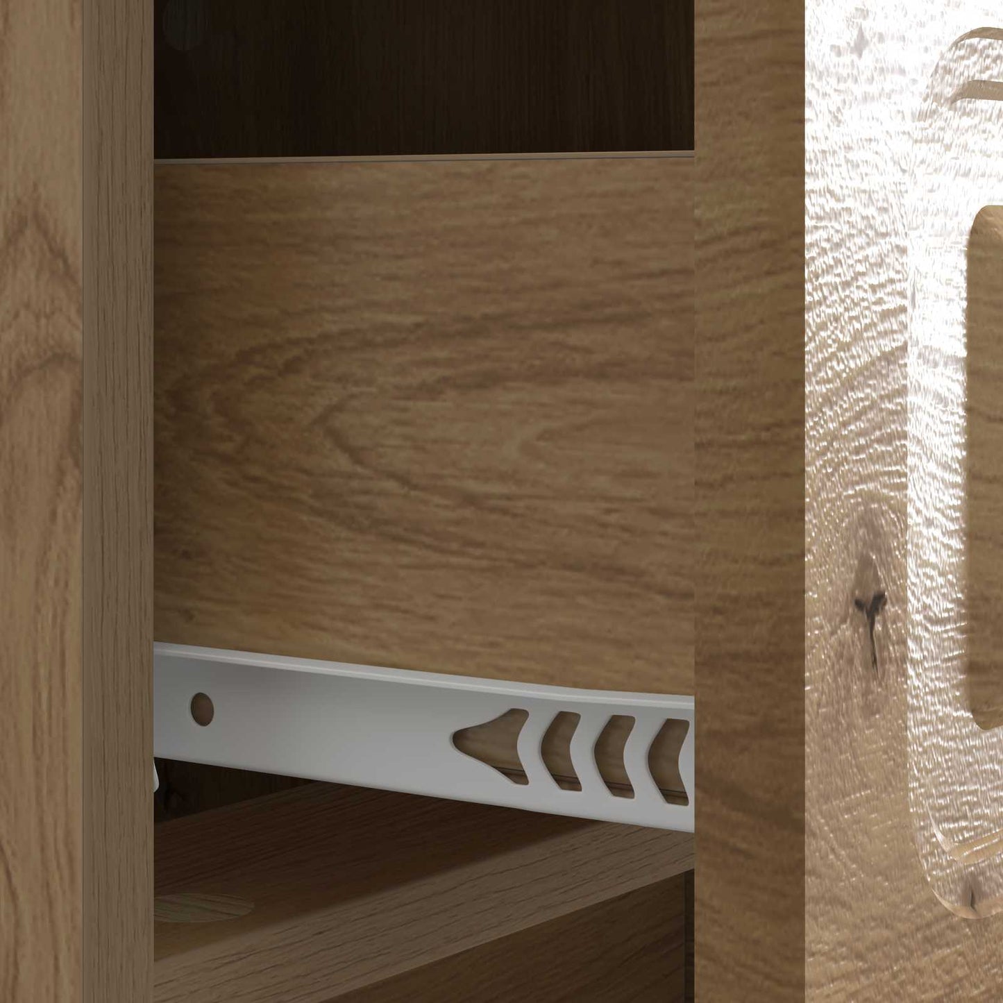 Bedside Cabinet Artisan Oak 43 x 41 x 63.5 cm Engineered Wood