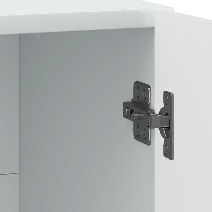 Bedside Cabinet White 43 x 34.5 x 47 cm Engineered Wood