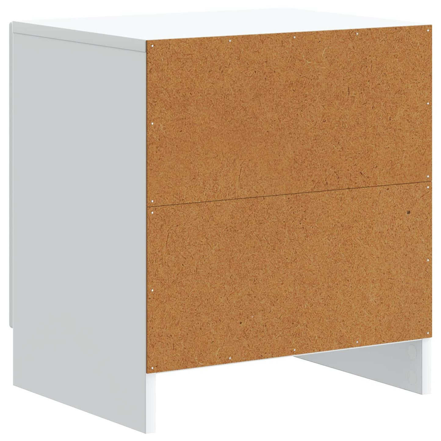 Bedside Cabinet White 43 x 34.5 x 47 cm Engineered Wood