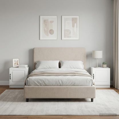 Bedside Cabinet 2 pcs White 43 x 34.5 x 47 cm Engineered Wood