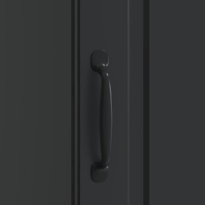 Bedside Cabinet Black 43 x 34.5 x 47 cm Engineered Wood