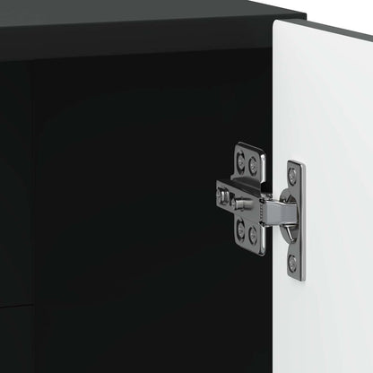 Bedside Cabinet Black 43 x 34.5 x 47 cm Engineered Wood