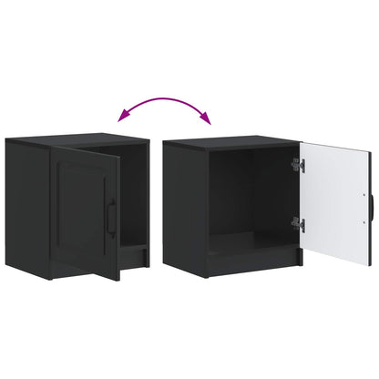 Bedside Cabinet Black 43 x 34.5 x 47 cm Engineered Wood