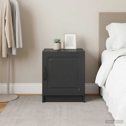 Bedside Cabinet 2 pcs Black 43 x 34.5 x 47 cm Engineered Wood
