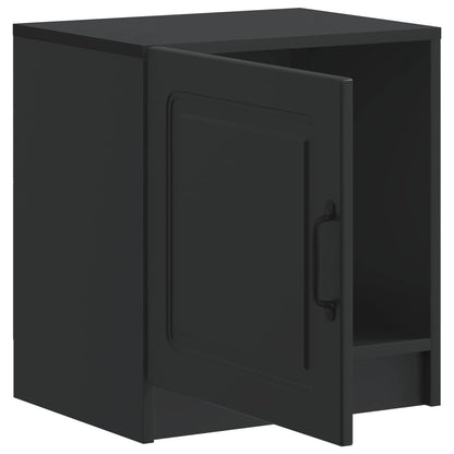 Bedside Cabinet 2 pcs Black 43 x 34.5 x 47 cm Engineered Wood