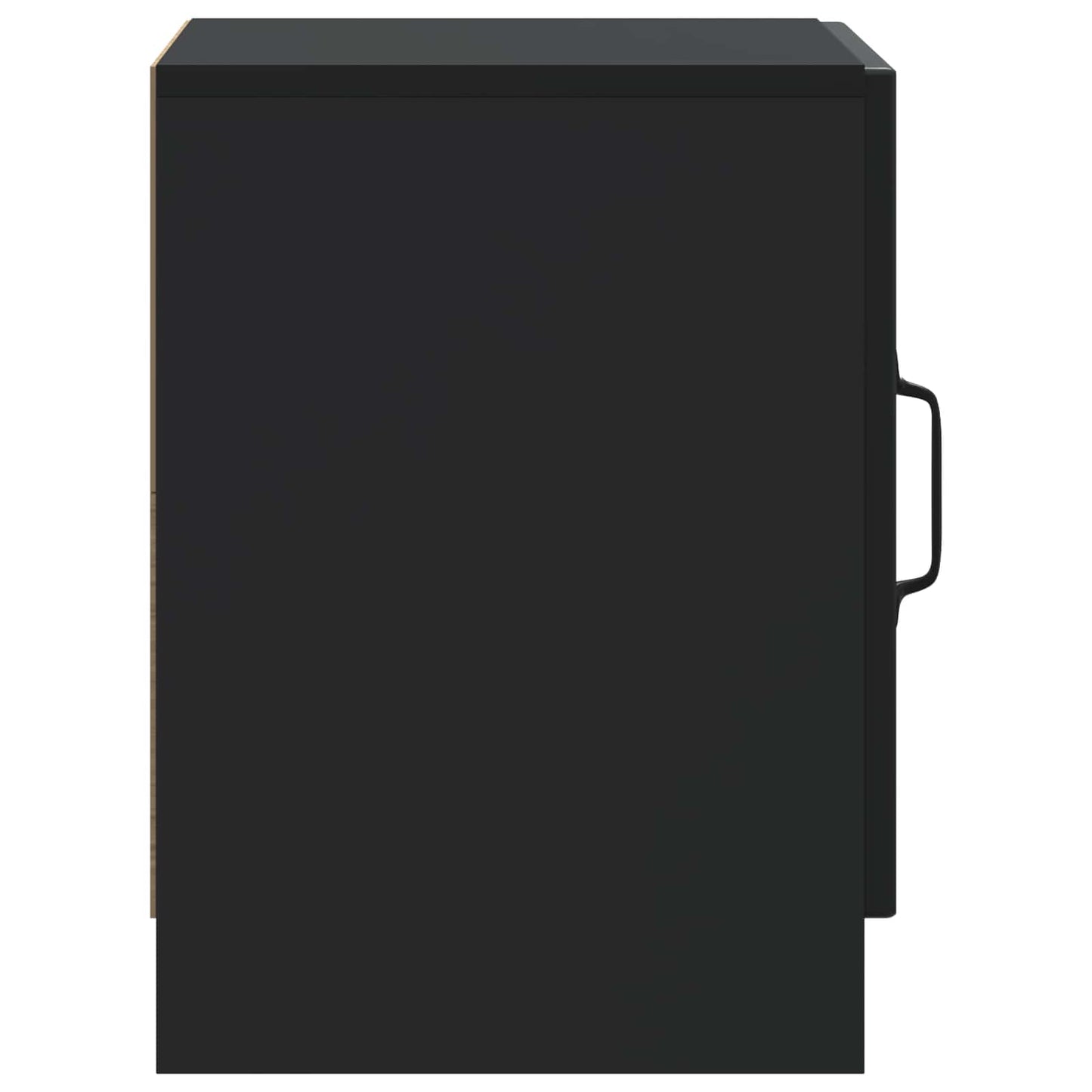 Bedside Cabinet 2 pcs Black 43 x 34.5 x 47 cm Engineered Wood