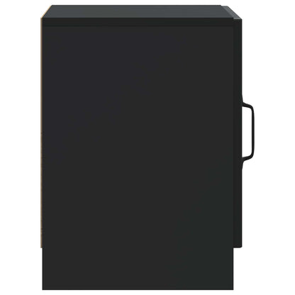 Bedside Cabinet 2 pcs Black 43 x 34.5 x 47 cm Engineered Wood