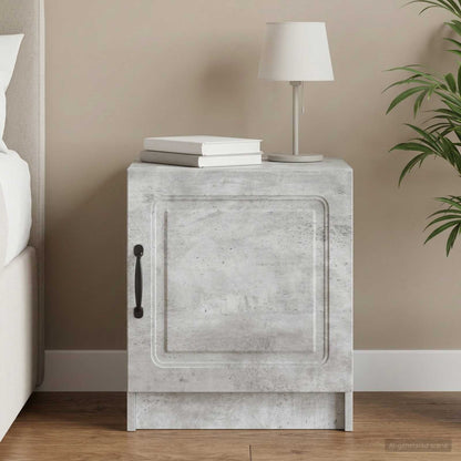 Bedside Cabinet Concrete Grey 43 x 34.5 x 47 cm Engineered Wood