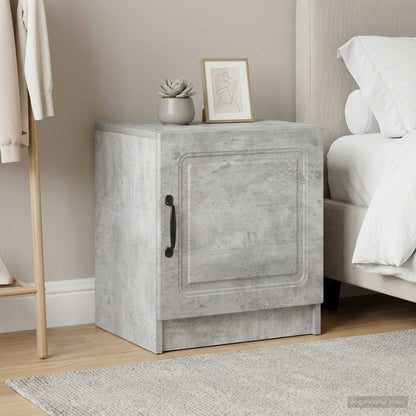Bedside Cabinet 2 pcs Concrete Grey 43 x 34.5 x 47 cm