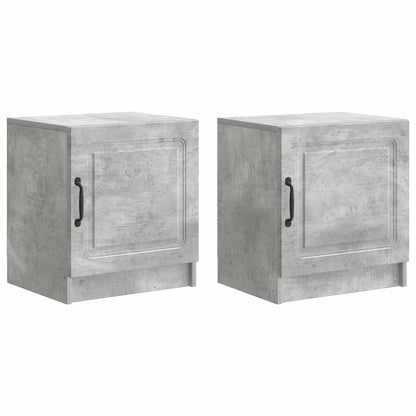 Bedside Cabinet 2 pcs Concrete Grey 43 x 34.5 x 47 cm