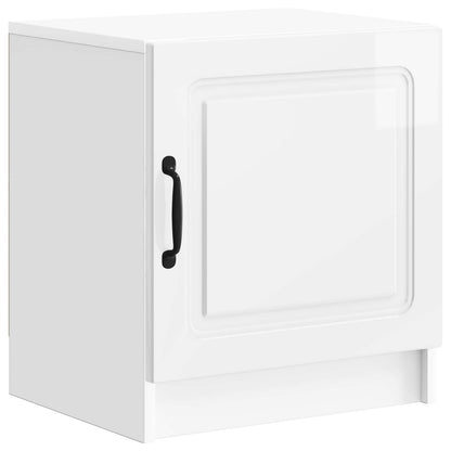 Bedside Cabinet High Gloss White 43 x 34.5 x 47 cm