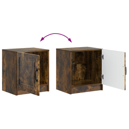 Bedside Cabinet Smoked Oak 43 x 34.5 x 47 cm Engineered Wood