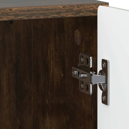 Bedside Cabinet 2 pcs Smoked Oak 43 x 34.5 x 47 cm