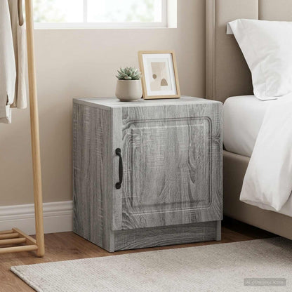 Bedside Cabinet 2 pcs Grey Sonoma 43 x 34.5 x 47 cm