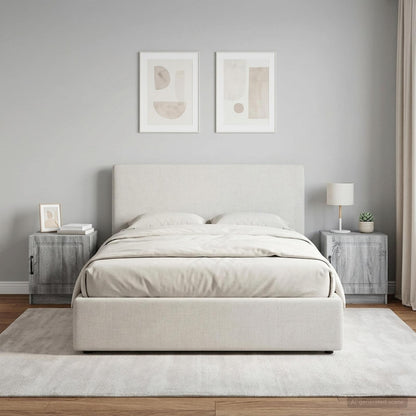 Bedside Cabinet 2 pcs Grey Sonoma 43 x 34.5 x 47 cm