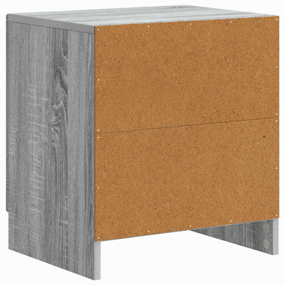 Bedside Cabinet 2 pcs Grey Sonoma 43 x 34.5 x 47 cm