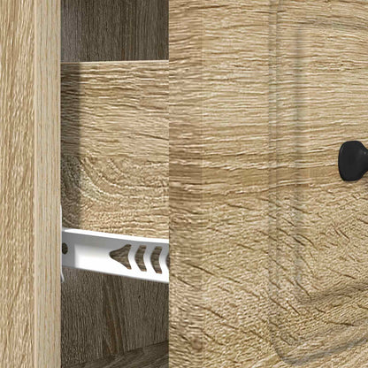 Drawer Cabinet Sonoma Oak 66 x 34.5 x 87 cm Engineered Wood
