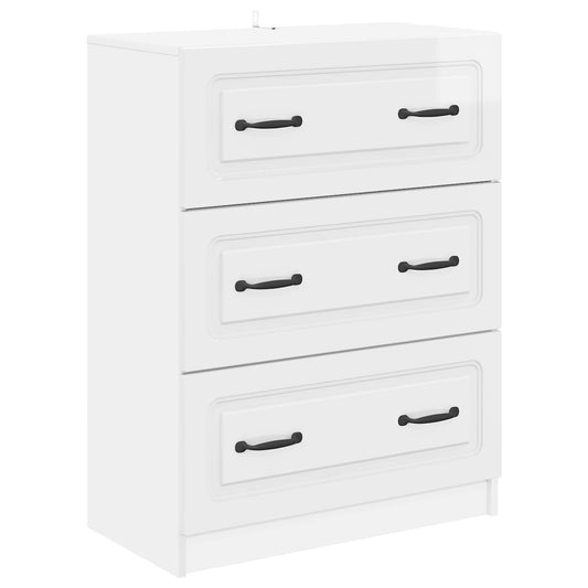Drawer Cabinet 66 x 34.5 x 87 cm Engineered Wood