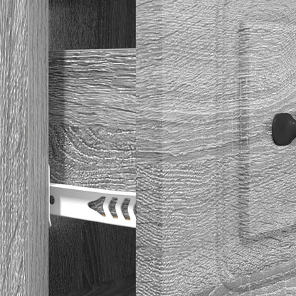 Drawer Cabinet Grey Sonoma 66 x 34.5 x 87 cm Engineered Wood