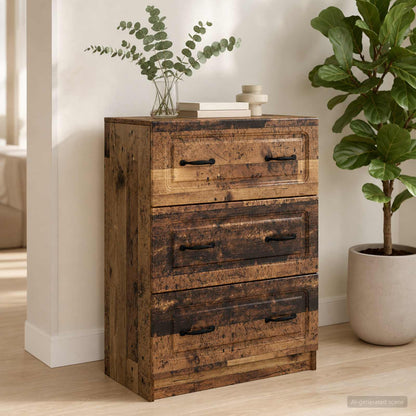 Drawer Cabinet Old Wood 66 x 34.5 x 87 cm Engineered Wood