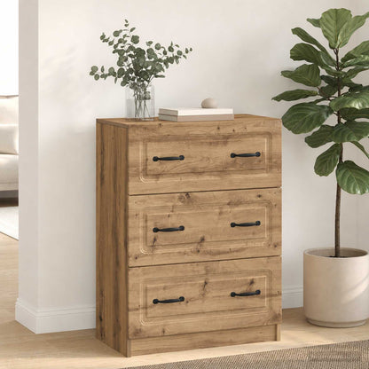 Drawer Cabinet 66 x 34.5 x 87 cm Engineered Wood Artisan Oak