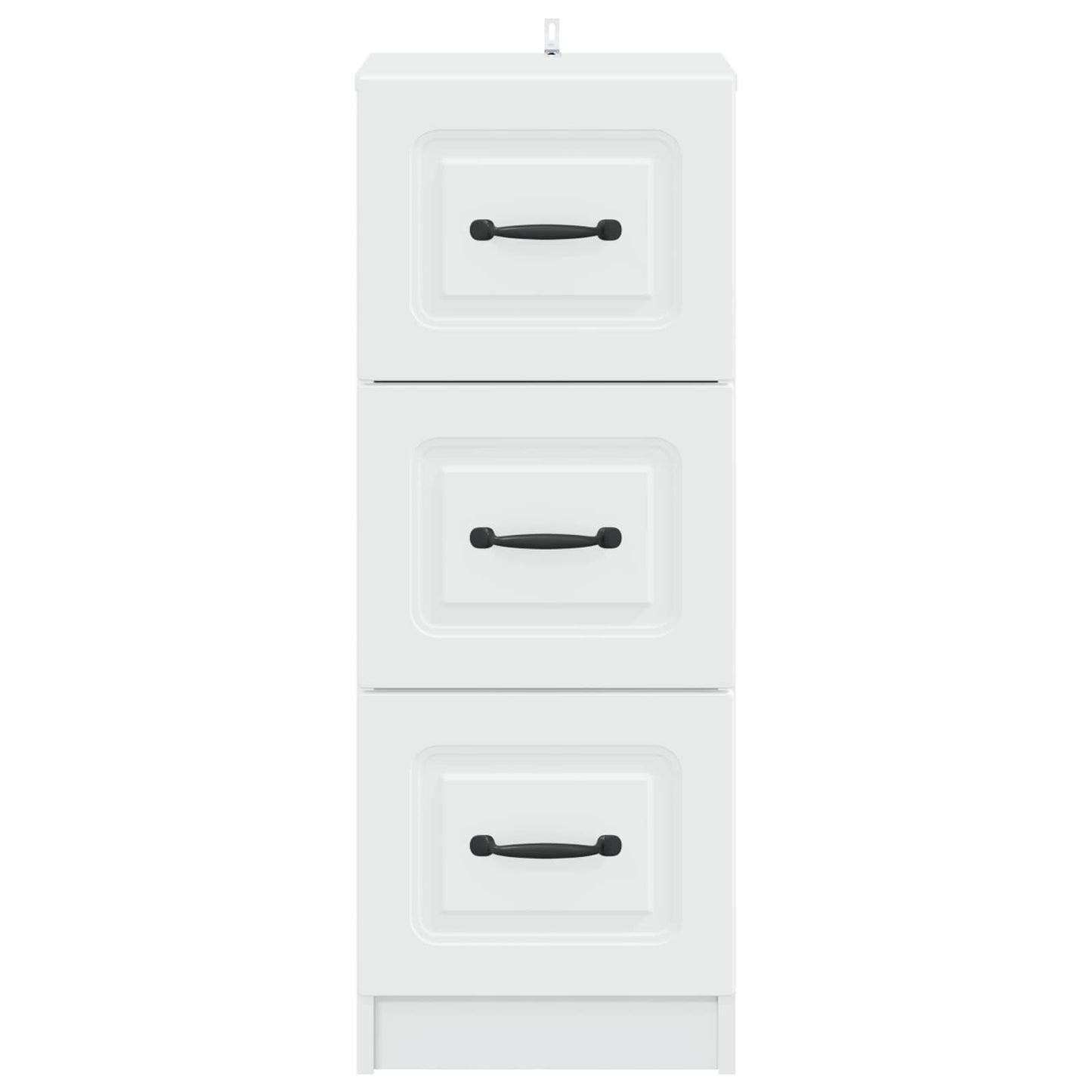Drawer Cabinet White 33 x 34.5 x 87 cm Engineered Wood
